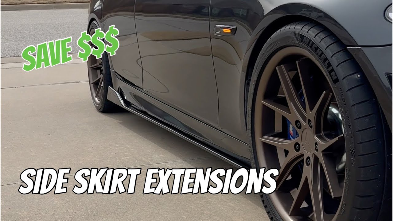 Ebay Side Skirt Extensions Installation for BMW F10