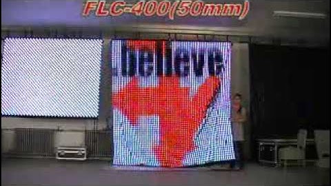 Flexible LED Curtain FLC-400 p50mm Full Color LED Curtain for Stage Effect( Skype: huasun607)