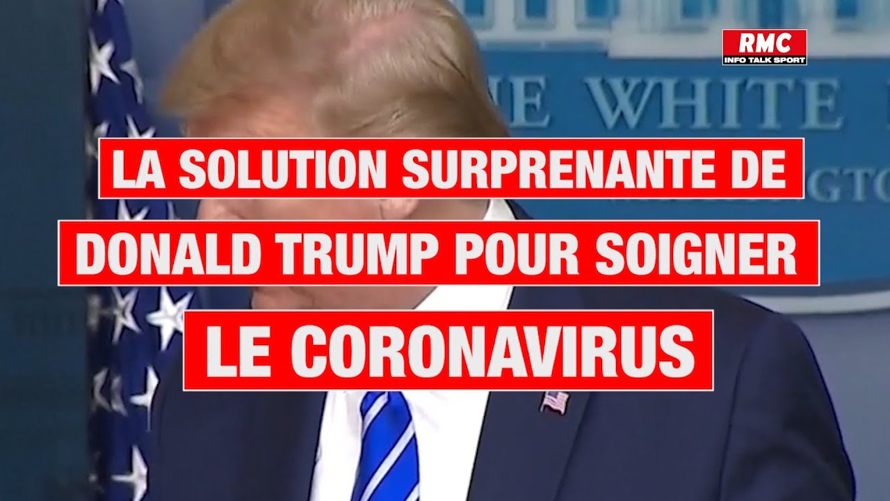 Quand Donald Trump suggre une injection de dsinfectant pour lutter contre le coronavirus