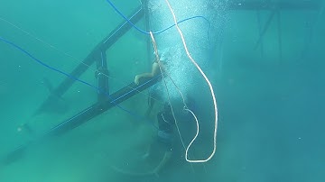 Cách người ta đóng cọc dưới độ sâu 8m | Độ sâu đáy biển 8m | Dân kỹ thuật