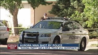 Aurora officer shoots, kills suicidal gunman
