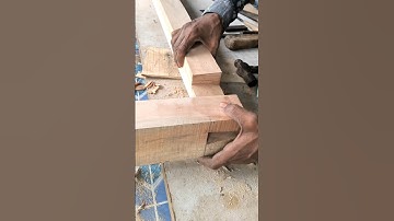 How To make work door frame in joint #wood #carpentry #diy