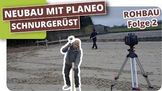 Schnurgerüst Selbst Bauen - Haus Einmessen - Hausgrenzen Abstecken