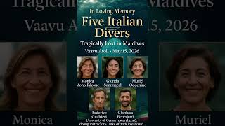 The 5 RIP sad news Maldives #Maldives #Italy #breakingnews #shorts #scubadiving
