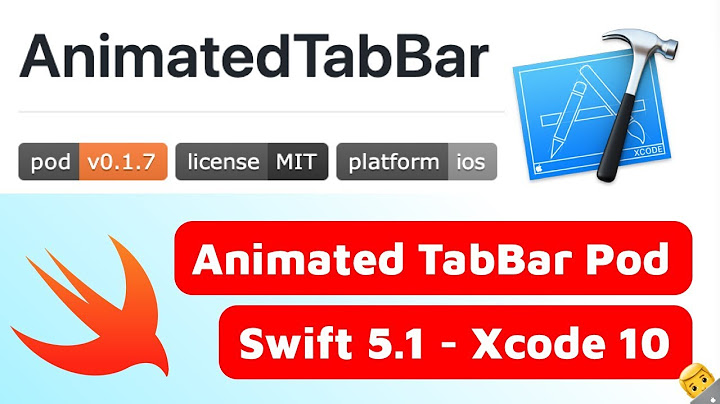 How to Use The AnimatedTabBar Cocoapod - Swift & Xcode Tutorial