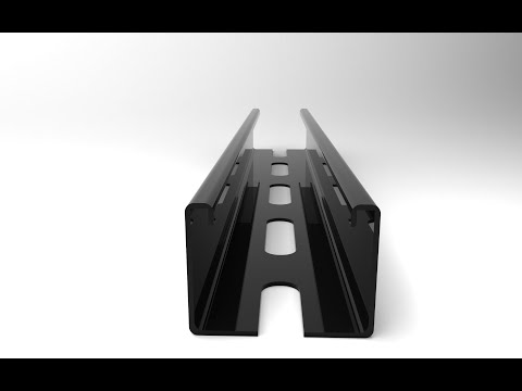 How to design a Single Rail galvanized #95 | Industrial design | |SolidWorks|@DesignWithAjay
