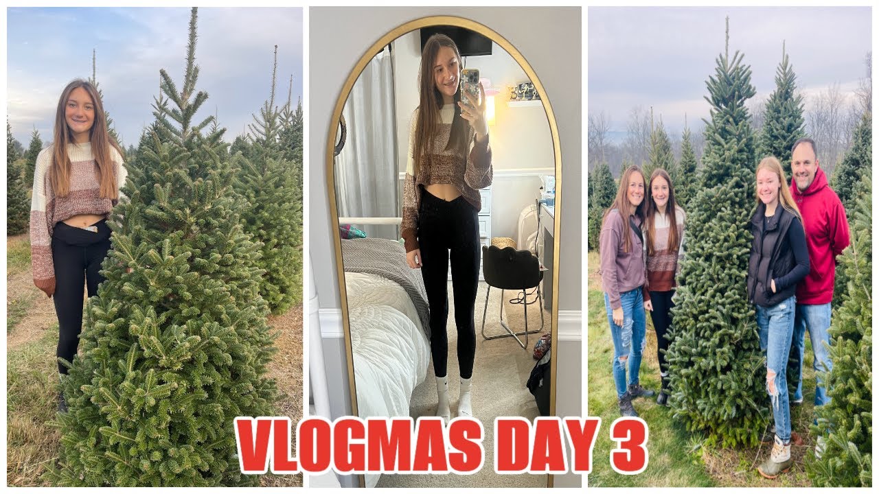 VLOGMAS DAY 3 | Christmas Tree Farm & Target Shopping - YouTube