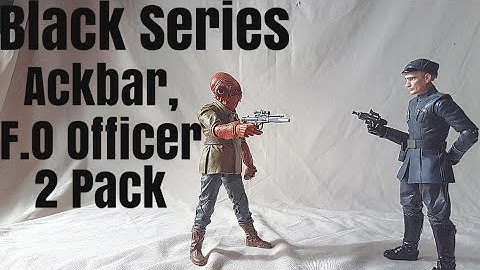Star Wars Black Series TRU Exclucive Admiral Ackbar And First Order Officer 2 Pack Hasbro Figure Re