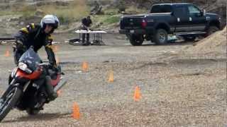 BMW GS Training, Controlled Turning Demonstration