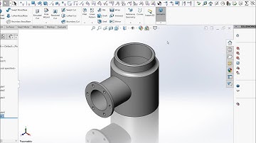 ☑️Solidworks Flange pipe tutorial for beginners. #solidworks #cadcam