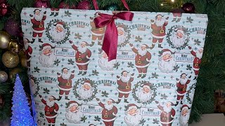 🌟 How to wrap a PILLOW as a GIFT 🎁 #christmas #giftwrapping