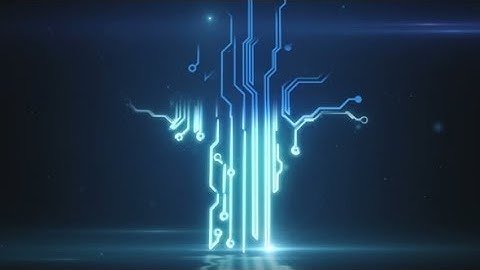 Blue Abstract Circuit Board Electronic Hi-tech Growing Tree | Motion Graphics - Videohive template