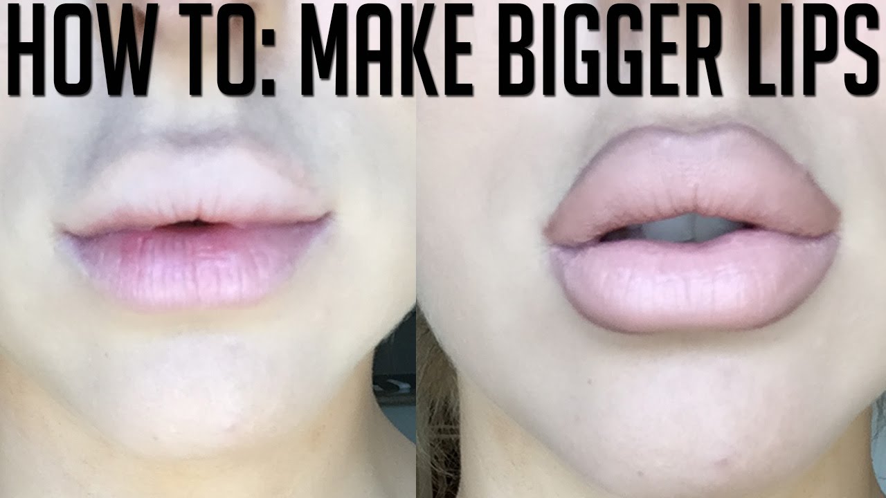 How to make lips look bigger with red lipstick