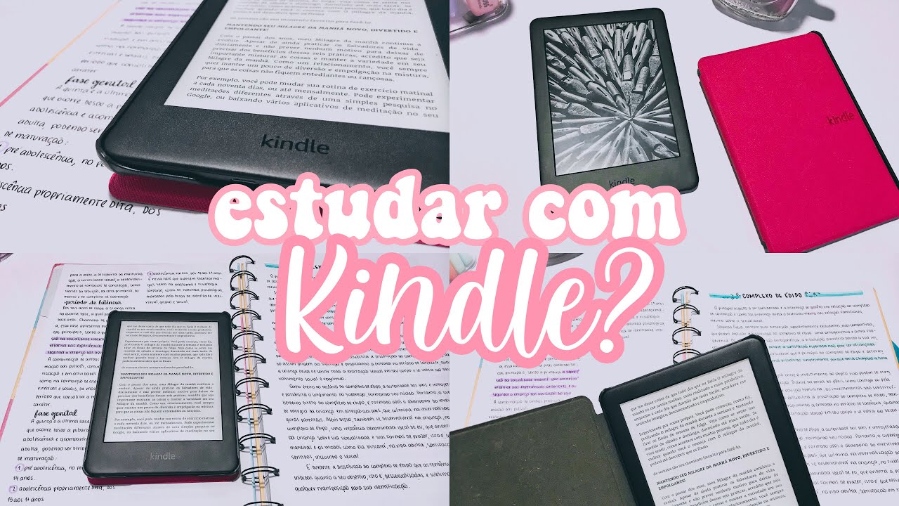 como ESTUDAR usando um KINDLE? | prós e contras