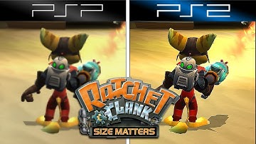 Ratchet & Clank Size Matters (2007) PSP vs PS2 (Graphics Comparison)