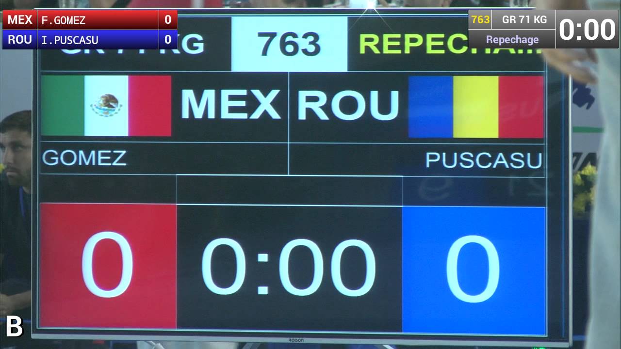 Repechage   Greco Roman Wrestling 71 kg   I PUSCASU ROU vs F GOMEZ MEX   Tashkent 2014