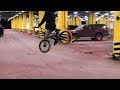 Первое катание по снегу | Катание на парковке | Катание на bmx