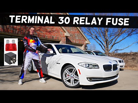 BMW F10 F11 TERMINAL 30 RELAY FUSE LOCATION BMW 528i 535i 520i 530i 550i 518d 520d 525d 530d 535d