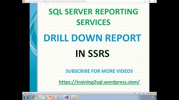 25 Drill Down Reports in SSRS