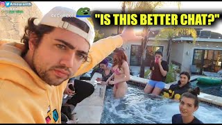 MIZKIF BLOCKS THE SUN FOR CHAT TO GET A BETTER VIEW OF AMOURANTH