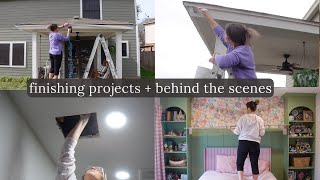 FINISHING PROJECTS + WHAT YOU DIDN&#39;T SEE IN MY VIDEOS