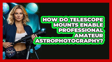 How Do Telescope Mounts Enable Professional Amateur Astrophotography? - Astronomy Made Simple