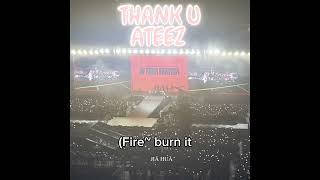 Offical  Of My Song Is Called Thank U Ateez 