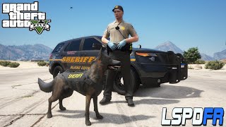 GTA  5 LSPDFR - Blaine County Sheriff - K-9 Unit - Speed Enforcement (NVE)