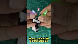 How to make LED Blinker without ic | Free LED Blinker | the diy hacks #led #shorts #youtubeshorts