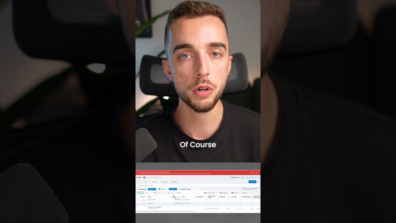 Facebook Ad Account Disabled