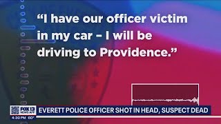 Dispatch audio after Everett police officer shot in head: 'I have our officer victim in my car'