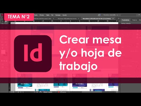 Crear mesa y/o hoja de trabajo en Adobe Indesign