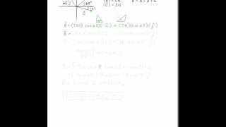 Adding Three Vectors using Cartesian Form
