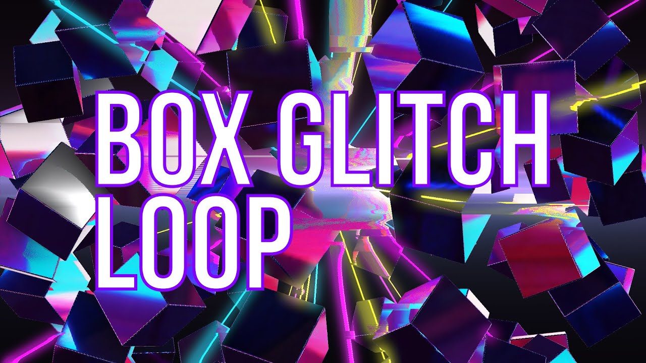 Box Rotation Glitch design (music visual free video) YouTube