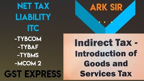 Q2 #Input_tax_credit  NET TAX LIABILITY   #gst TYBCOM/TYBMS SEM 6 / TY BAF / MCOM 2 #Caretaker