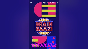 Brain Baazi cheatcode for 22 June 2018 at 1 pm