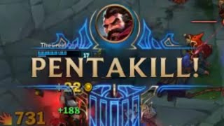 Graves 1V5 Pentakill 2016 男枪打野1V5