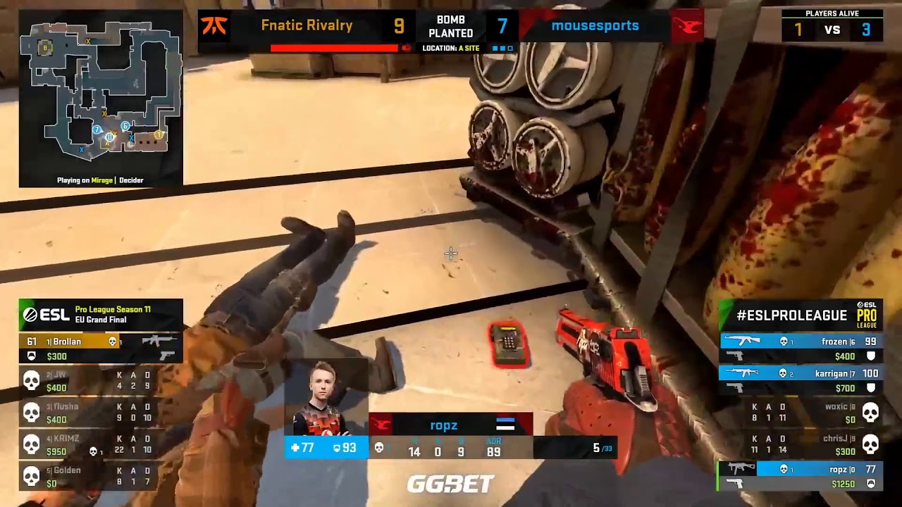 CS:GO | Fnatic vs mousesports | ESL Pro League Season 11 | GRAND FINAL 