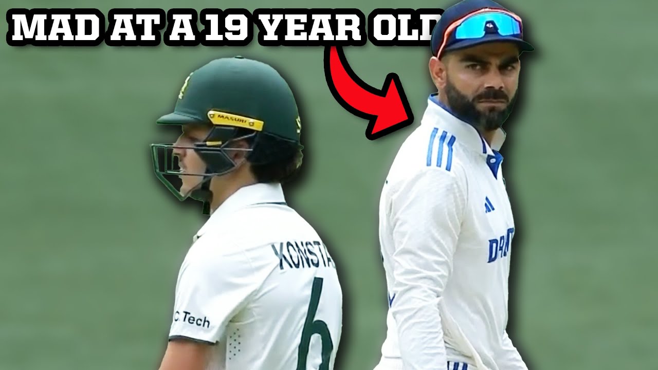 Virat Kohli intentionally bumps into 19-year-old Sam Konstas during his debut, a breakdown