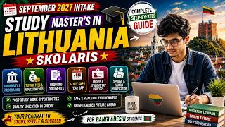 🇱🇹 Lithuania-তে Masters 2027  | বাংলাদেশ থেকে কীভাবে Apply করবেন? | Tuition, Documents, TRP & Spouse