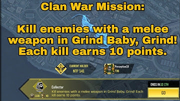 How to Kill Enemies with a Melee Weapon in Grind Baby, Grind! | Each Kill earns 10 Points COD Mobile