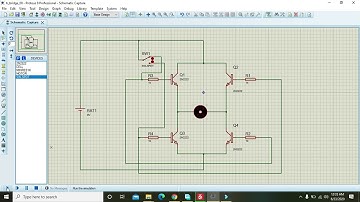 How to make an H bridge in proteus | simulation of an h bridge in proteus
