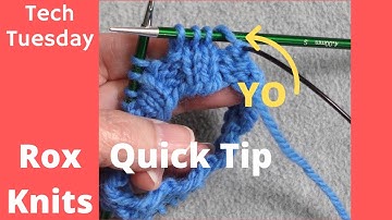 Yarnover/YO First Stitch // Technique Tuesday