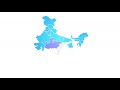 India map animation all state show up intro