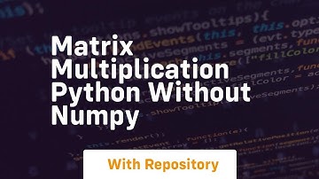 matrix multiplication python without numpy