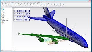 Aligning the wing of a model A380 using Trans-Track in SA