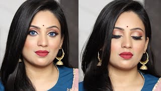 How To Do Indian Festival Makeup| One Brand Makeup Tutorial|
