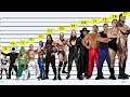 WWE WRESTLERS HEIGHT Comparison From SHORTEST to TALLEST