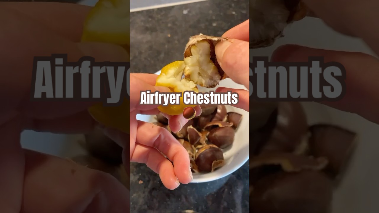 Airfryer Chestnuts 🌰 ⬇️recipe ⬇️
