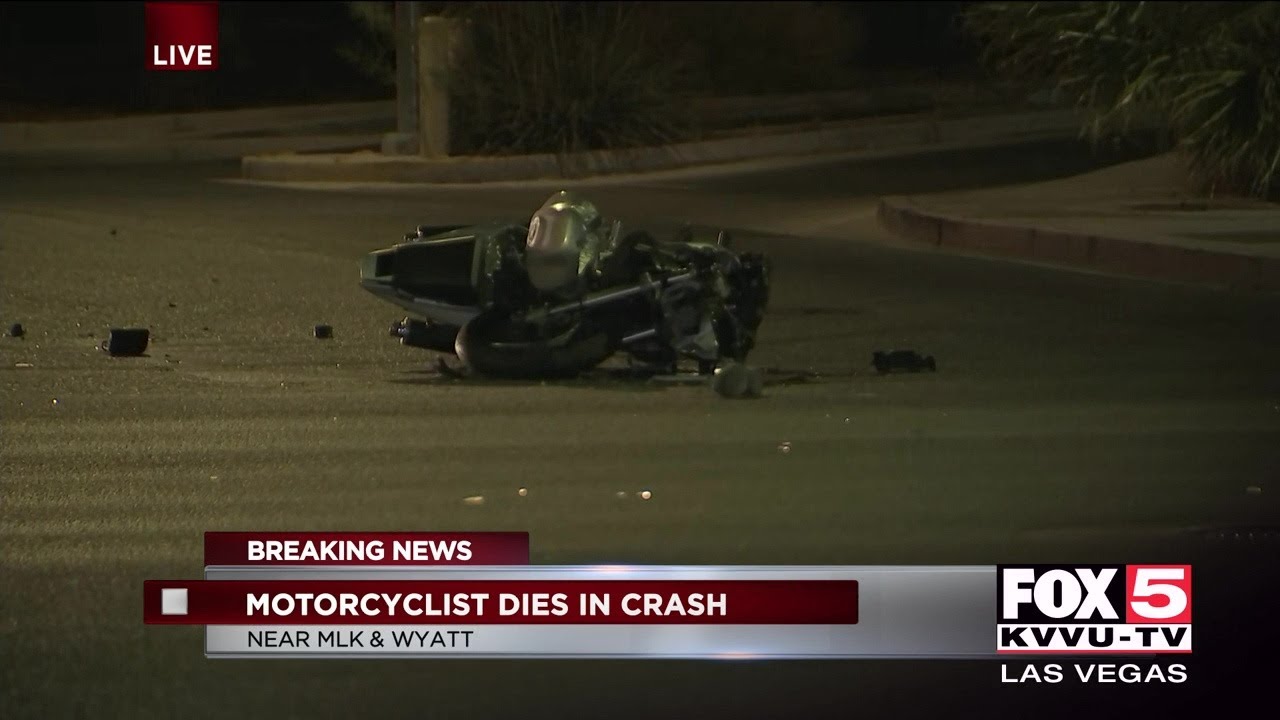 Motorcyclist killed in central Las Vegas crash - YouTube